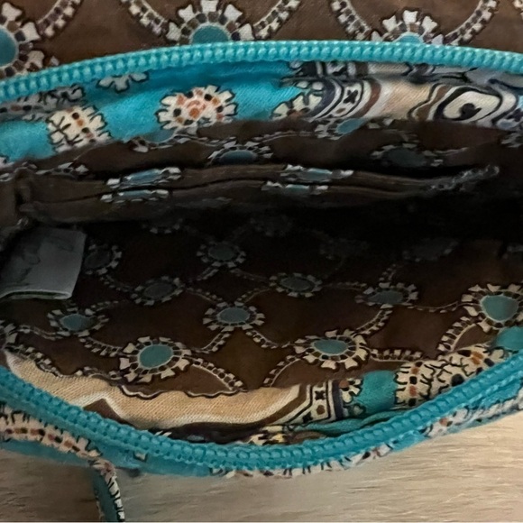VERA BRADLEY Totally Turq Little Hip Bag Crossbody Belt Bag Brown Medallions - Picture 12 of 14